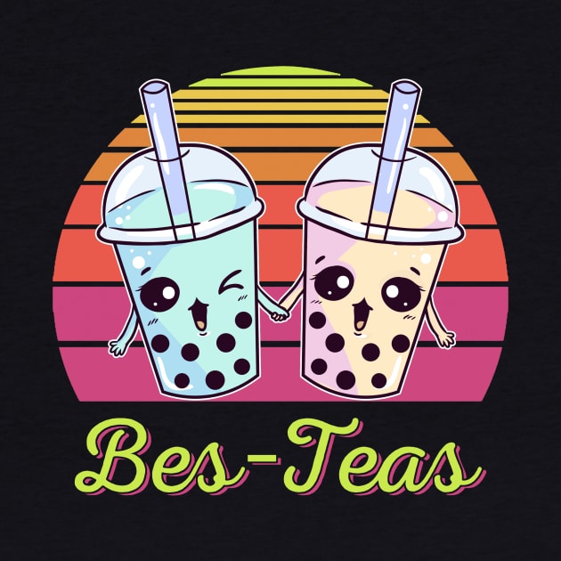 Cute Bes-teas Bubble Tea Funny Pun Bes-Teas by paveldmit